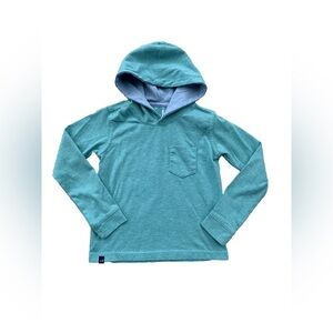 Johnnie-O Size 4 Teal Modal Blend Gunnar Hoodie Hooded Long Sleeve Shirt